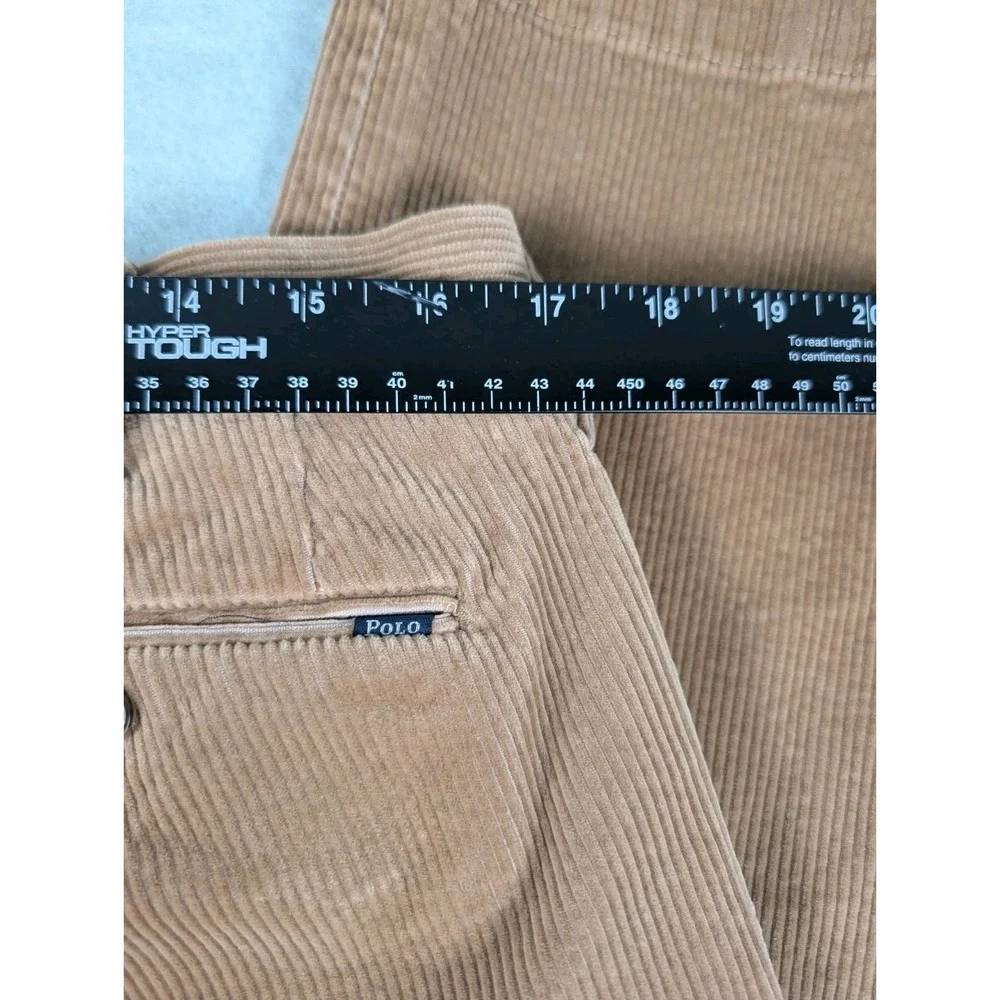 Polo Ralph Lauren Mens Corduroy Pants Size 34x32 Classic Fit Tan